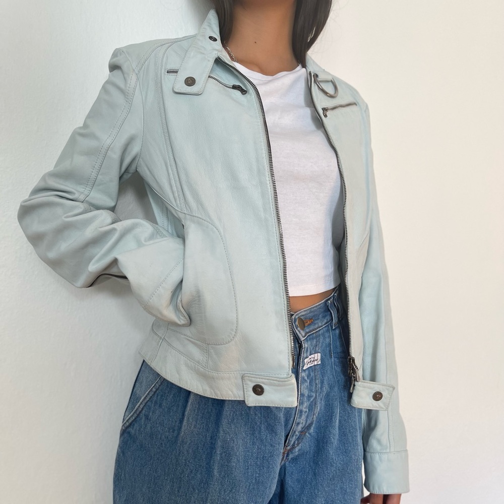 Versace leather jacket